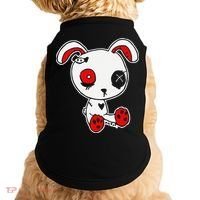 Goth Bunny Doll Lazy Halloween Costume Scary Creepy Gothic Doggie Tank thumb 0