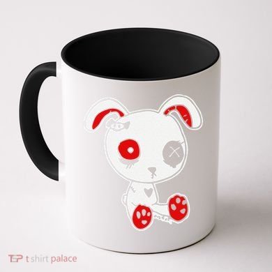 Goth Bunny Doll Lazy Halloween Costume Scary Creepy Gothic Coffee Mug