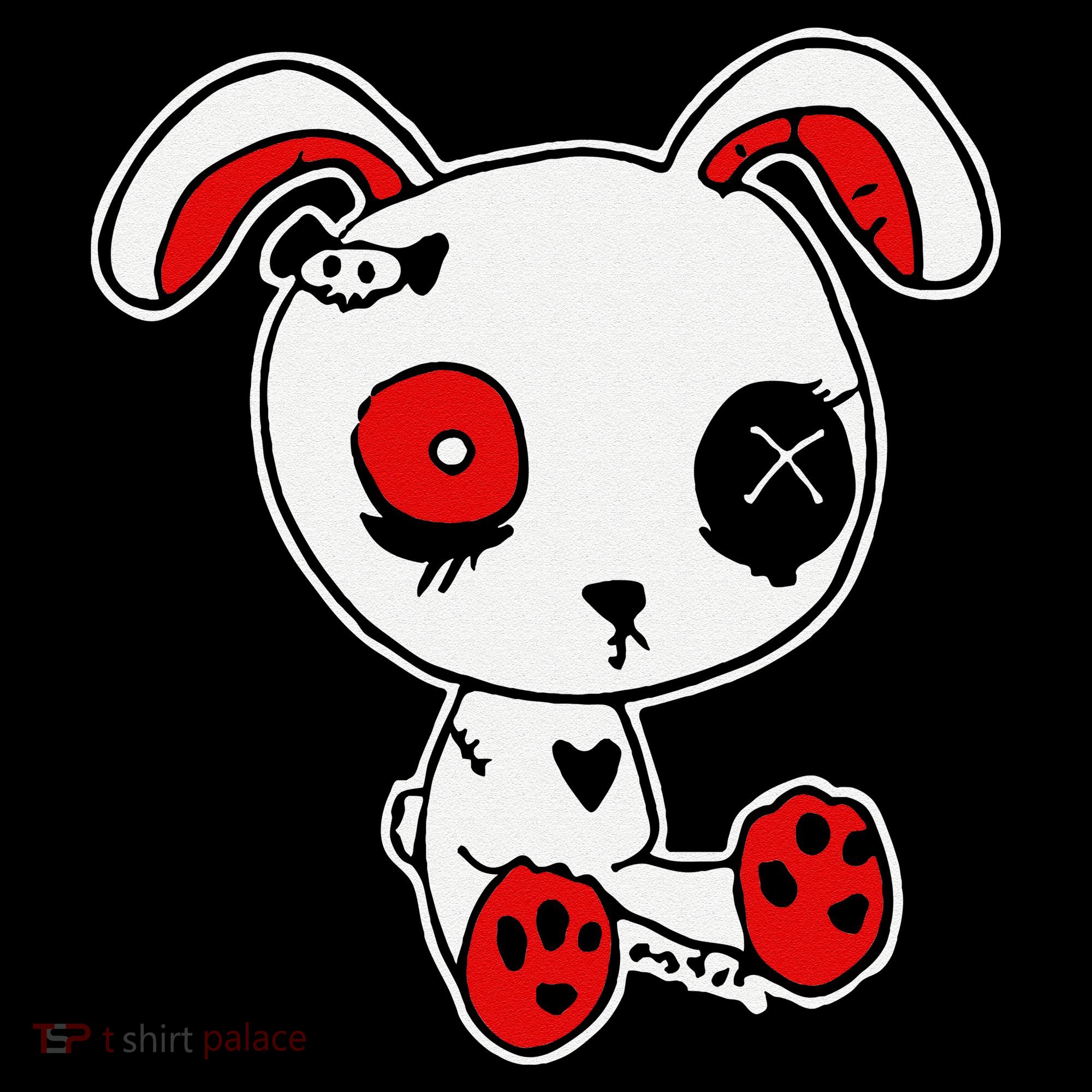 Goth Bunny Doll Lazy Halloween Costume Scary Creepy Gothic Coffee Mug