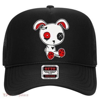 Goth Bunny Doll Lazy Halloween Costume Scary Creepy Gothic Hat