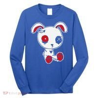 Goth Bunny Doll Lazy Halloween Costume Scary Creepy Gothic Long Sleeve Shirt thumb 0