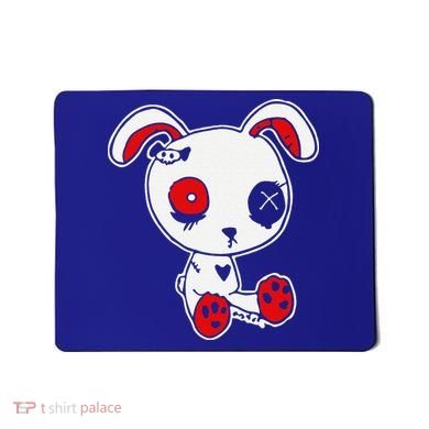 Goth Bunny Doll Lazy Halloween Costume Scary Creepy Gothic Mousepad