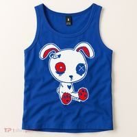 Goth Bunny Doll Lazy Halloween Costume Scary Creepy Gothic Tank Top thumb 2