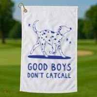 Good Boy Dont Catcall Golf Towel thumb 1