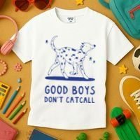 Good Boy Dont Catcall Kids T-Shirt thumb 3