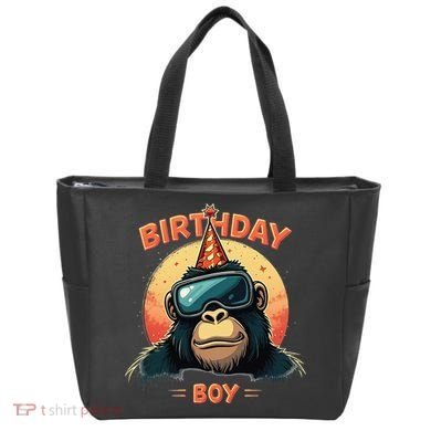 Gorilla Birthday Decorations Monkey Tag VR Gamer for Tote Bag