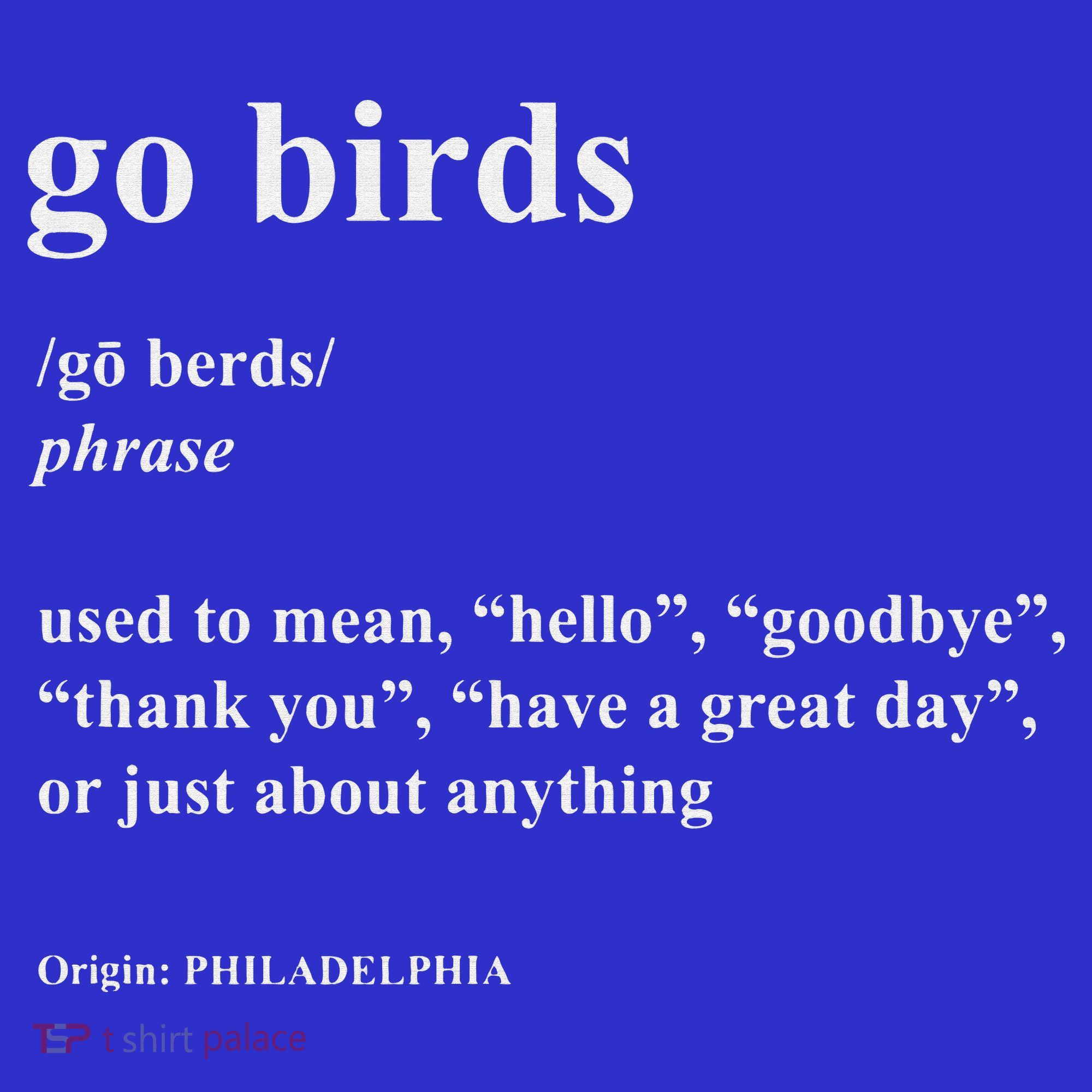 Go Birds Definition Philadelphia Football Long Sleeve Shirt