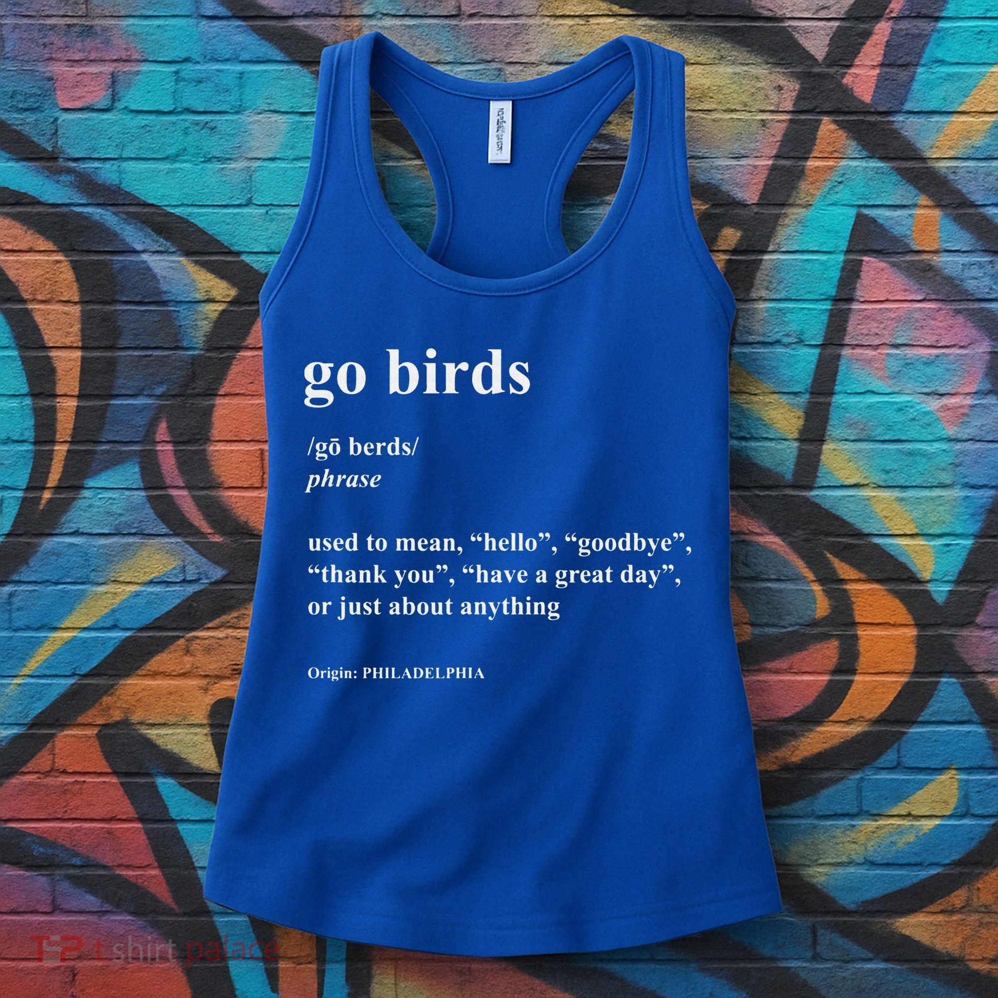 Go Birds Definition Philadelphia Football Women's Tank Top