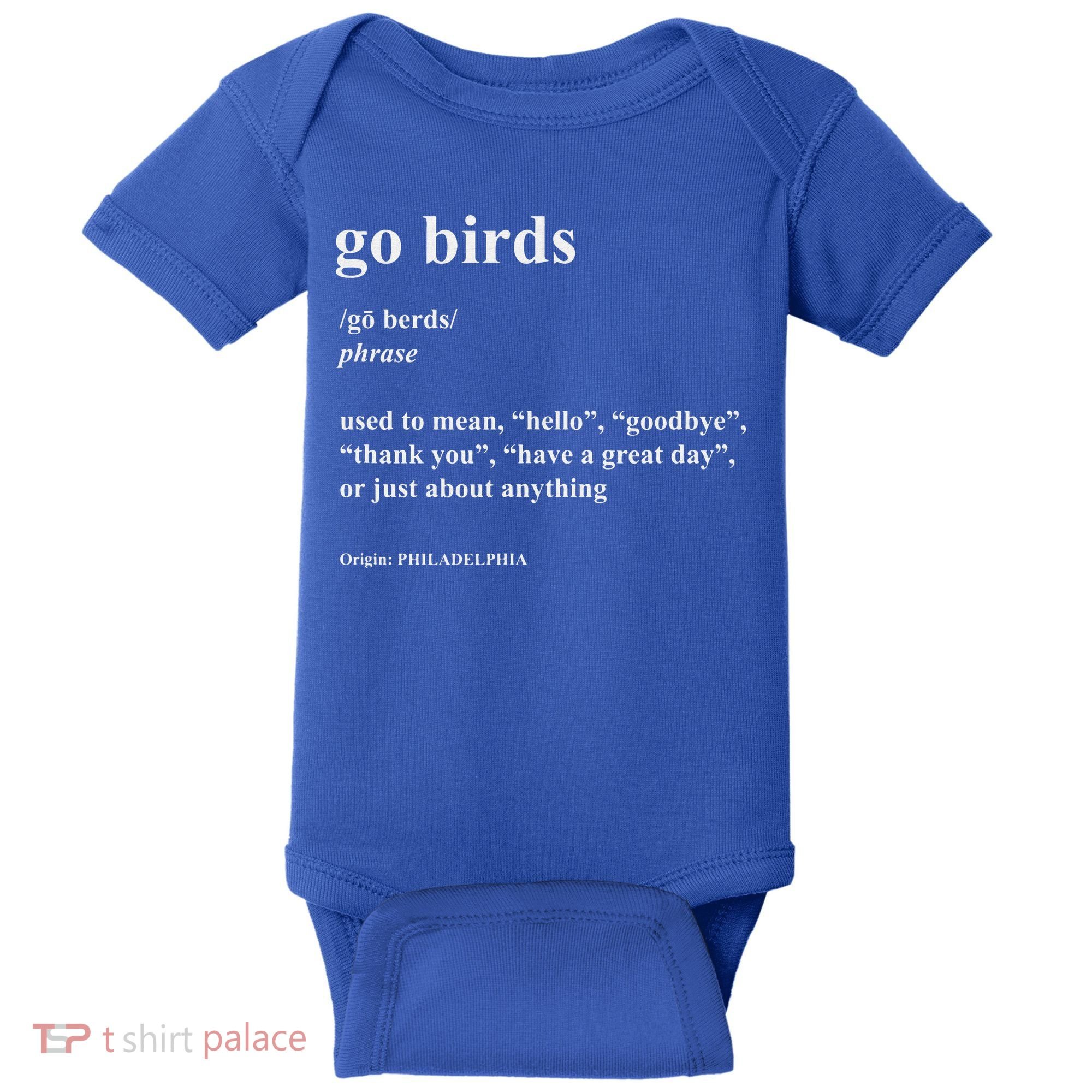 Go Birds Definition Philadelphia Football Baby Bodysuit