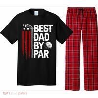 Golf Best Dad By Par Daddy Golfer American Flag Father's Day Pajama Set thumb 0