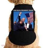God Bless Donald Trump Survived Shot At Election Rally Doggie Tank thumb 0
