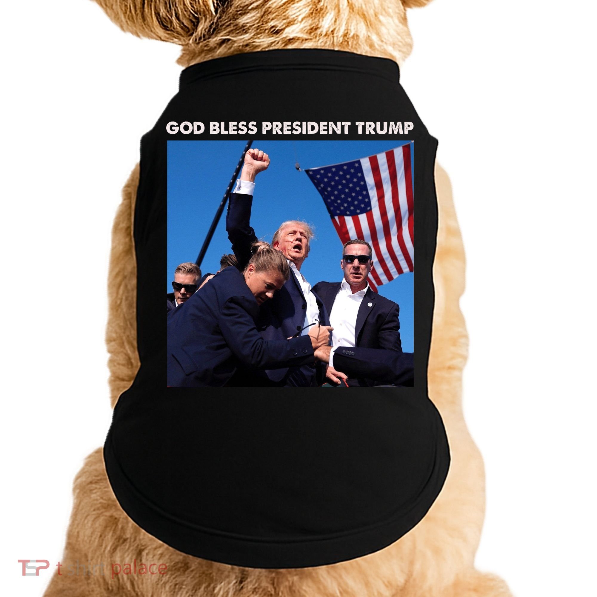 God Bless Donald Trump Survived Shot At Election Rally Doggie Tank