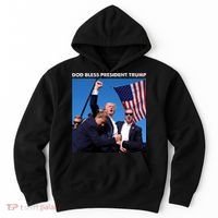 God Bless Donald Trump Survived Shot At Election Rally Hoodie thumb 0