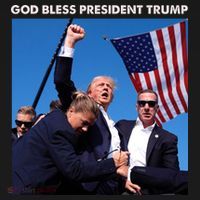 God Bless Donald Trump Survived Shot At Election Rally Hoodie thumb 2