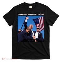 God Bless Donald Trump Survived Shot At Election Rally T-Shirt thumb 0