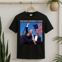 God Bless Donald Trump Survived Shot At Election Rally T-Shirt thumb 2