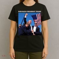 God Bless Donald Trump Survived Shot At Election Rally T-Shirt thumb 4