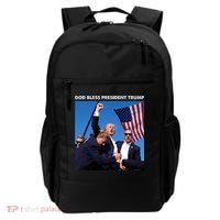 God Bless Donald Trump Survived Shot At Election Rally Backpack thumb 0