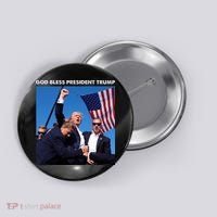 God Bless Donald Trump Survived Shot At Election Rally Button thumb 0