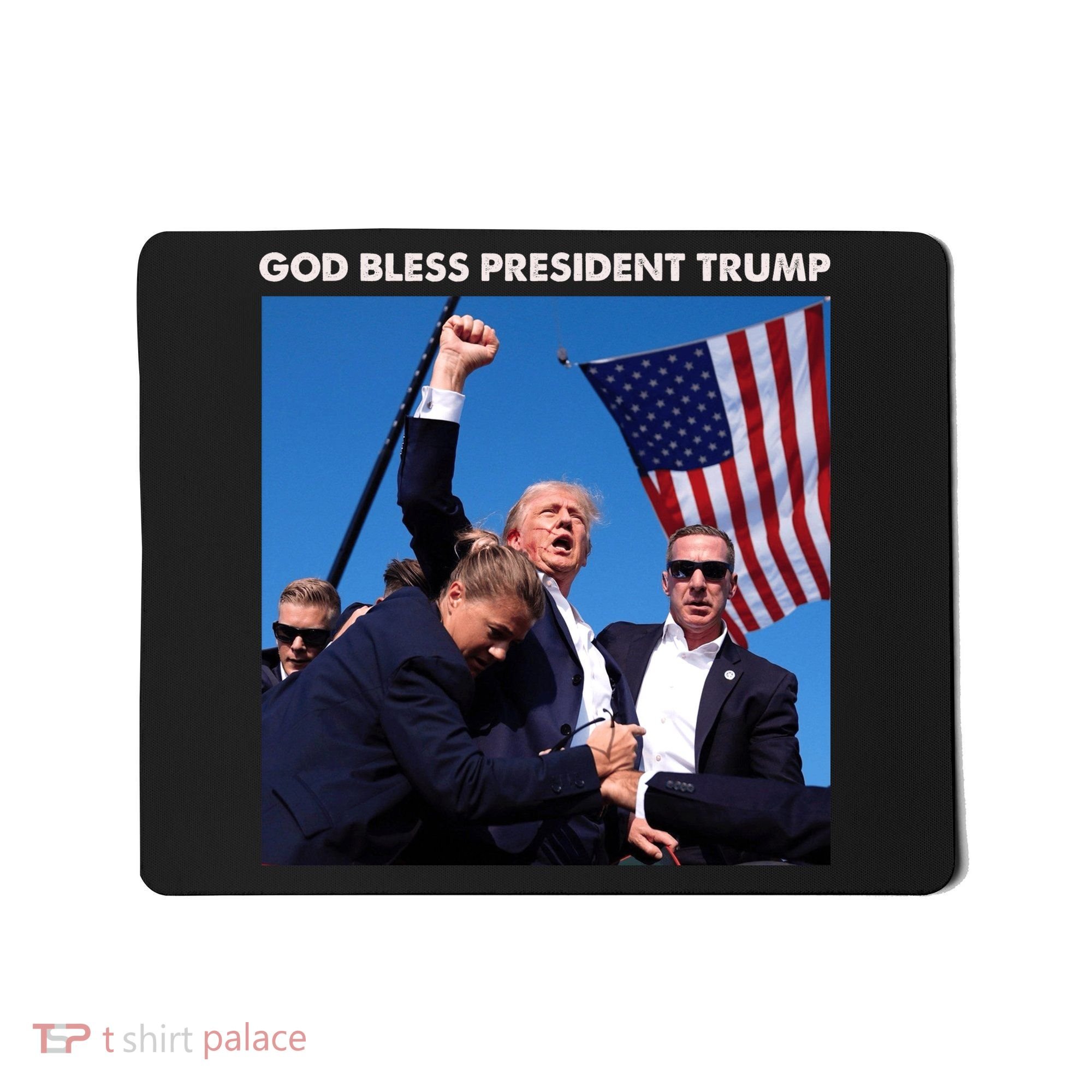 God Bless Donald Trump Survived Shot At Election Rally Mousepad