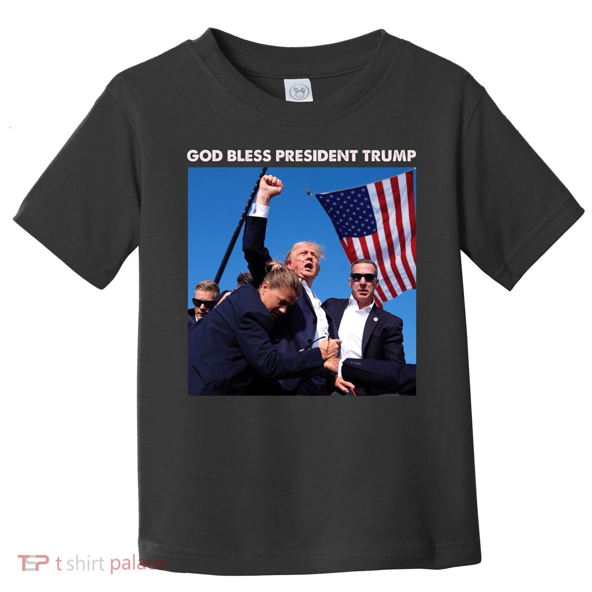 God Bless Donald Trump Survived Shot At Election Rally Toddler T-Shirt