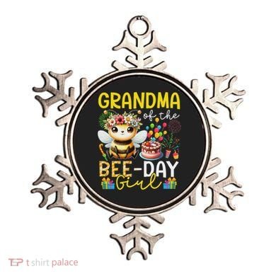 Grandma Bee Day Girl Birthday Cute Design Ornament