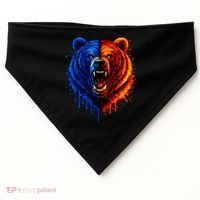 Graphic Bear Drip Bears USA-Made Doggie Bandana thumb 0