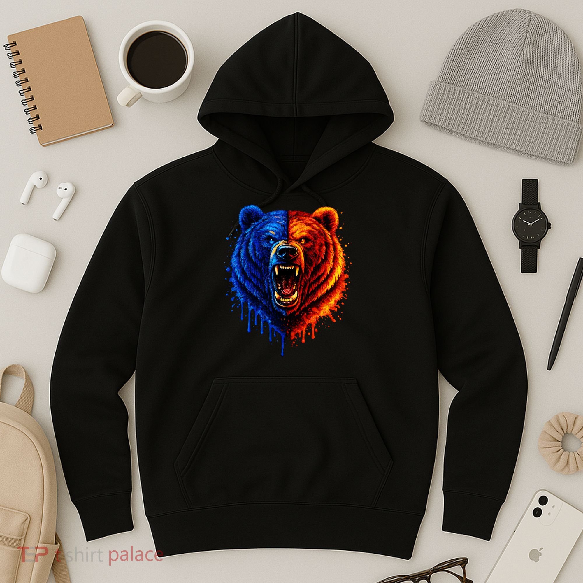 Graphic Bear Drip Bears Hoodie