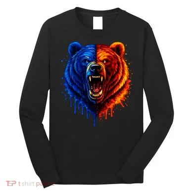 Graphic Bear Drip Bears Long Sleeve Shirt