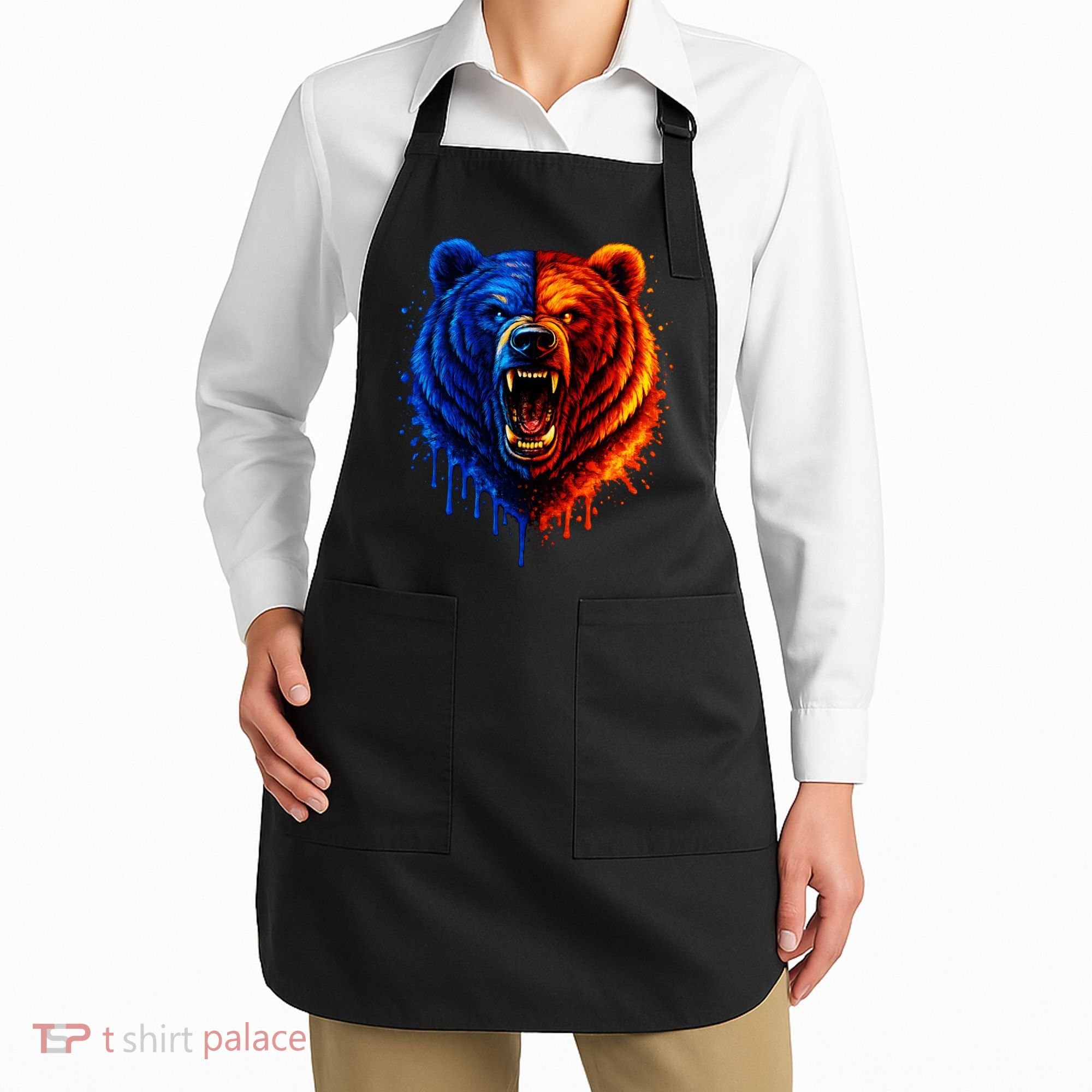 Graphic Bear Drip Bears Apron
