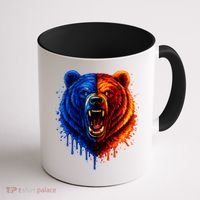 Graphic Bear Drip Bears Coffee Mug thumb 1