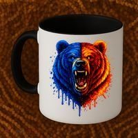 Graphic Bear Drip Bears Coffee Mug thumb 2