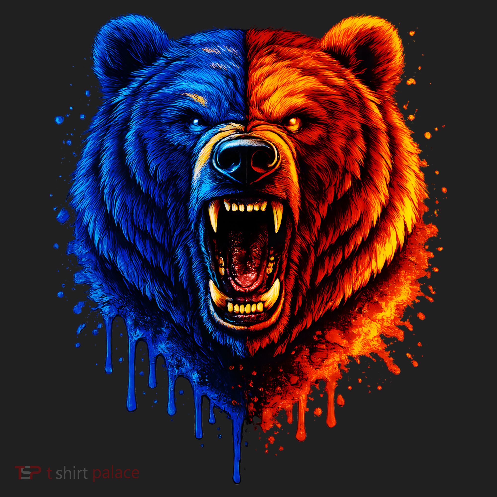 Graphic Bear Drip Bears Tumbler