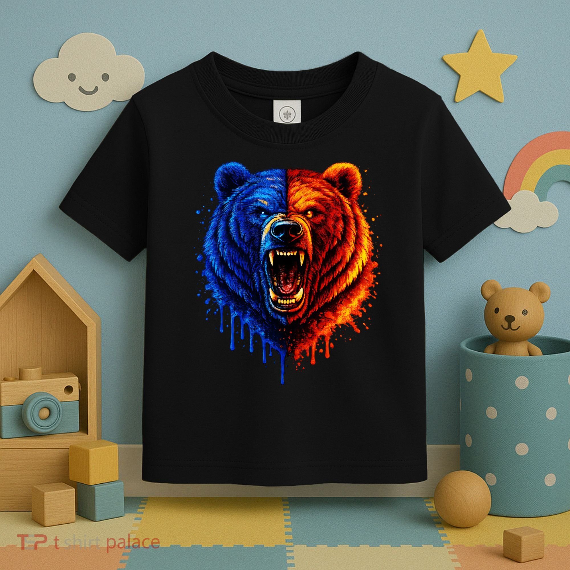 Graphic Bear Drip Bears Toddler T-Shirt