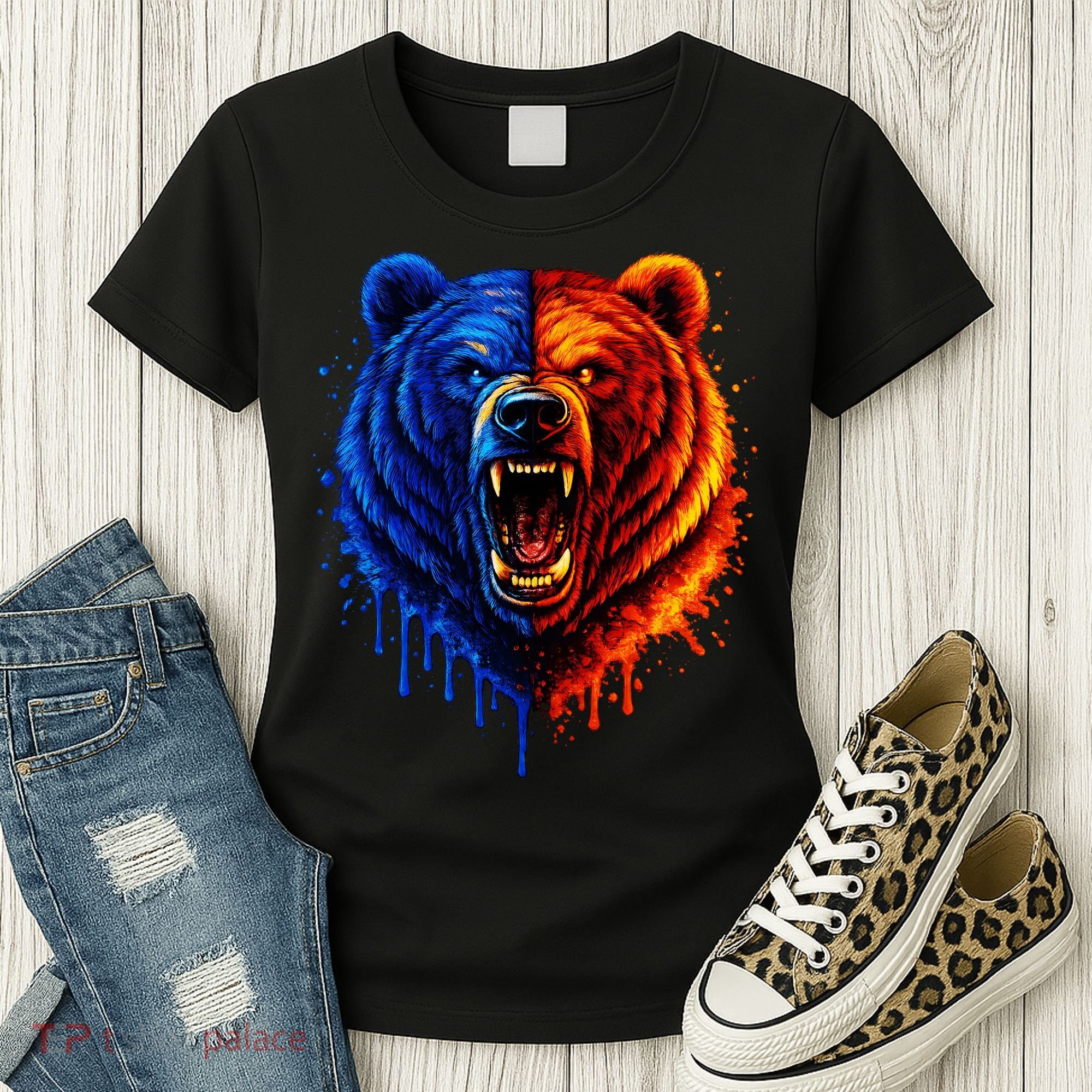 Graphic Bear Drip Bears Women's T-Shirt