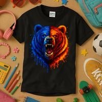 Graphic Bear Drip Bears Kids T-Shirt thumb 3