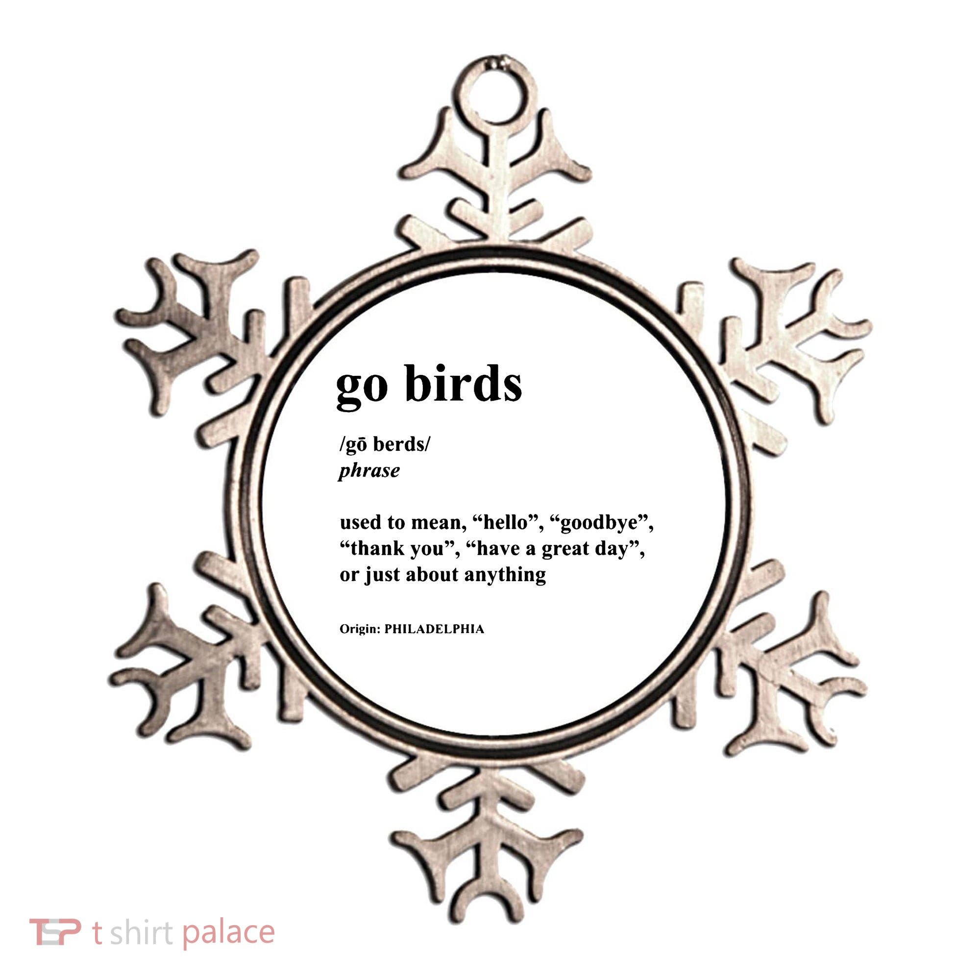 Go Birds Definition Philadelphia Football Ornament