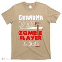 Grandma By Day Zombie Slayer By Night Halloween Costume T-Shirt thumb 0