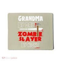 Grandma By Day Zombie Slayer By Night Halloween Costume Mousepad thumb 0