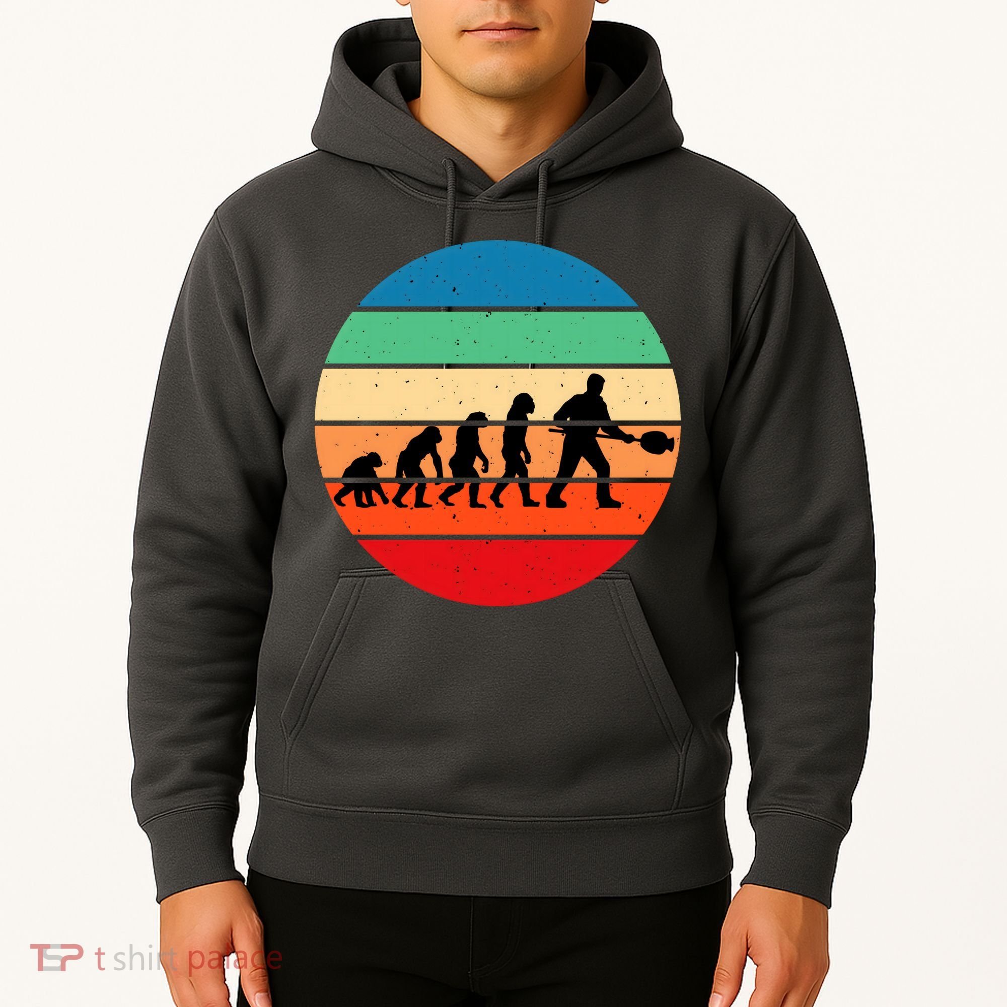 Glass Blowing Evolution Retro Hoodie