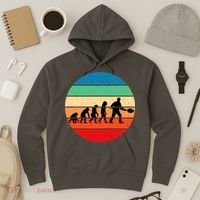 Glass Blowing Evolution Retro Hoodie thumb 3