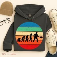 Glass Blowing Evolution Retro Hoodie thumb 4