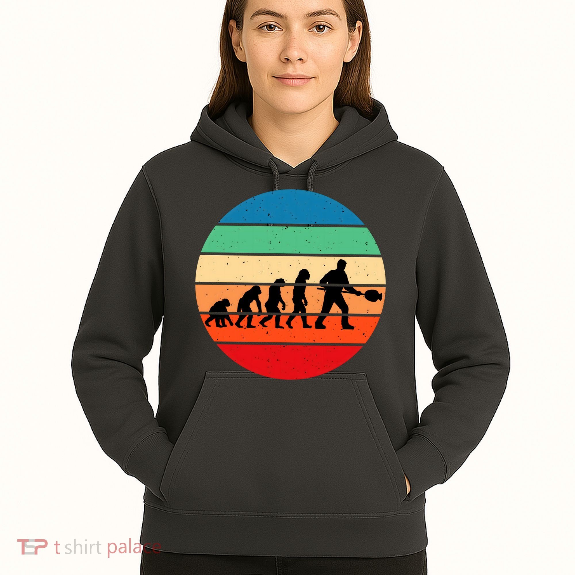 Glass Blowing Evolution Retro Hoodie