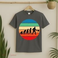 Glass Blowing Evolution Retro T-Shirt thumb 2