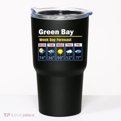 Green Bay Erratic 5 Day Weather Forecast Tumbler