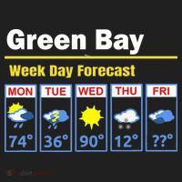 Green Bay Erratic 5 Day Weather Forecast Tumbler thumb 3