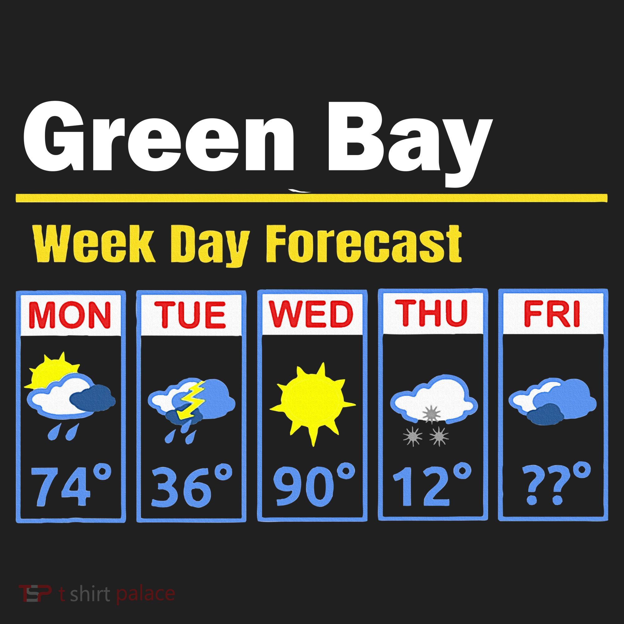 Green Bay Erratic 5 Day Weather Forecast Tumbler