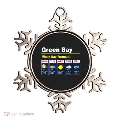 Green Bay Erratic 5 Day Weather Forecast Ornament