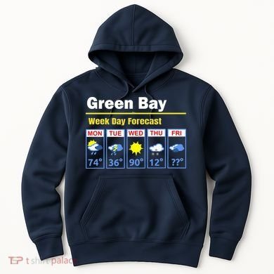 Green Bay Erratic 5 Day Weather Forecast Hoodie
