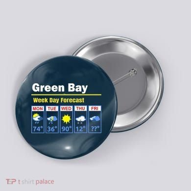 Green Bay Erratic 5 Day Weather Forecast Button